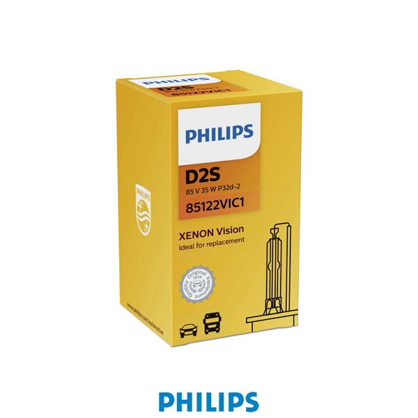 Philips Gasurladdningslampa D2S Vision 35W 4600K Xenon P32d-2