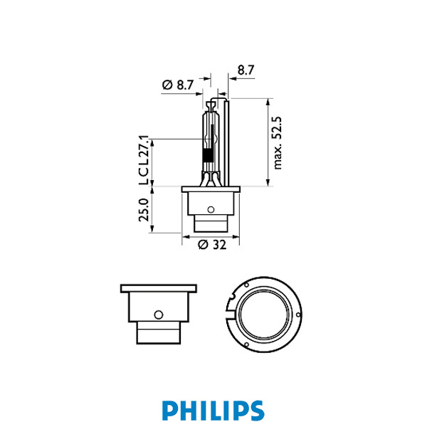 Philips Gasurladdningslampa D2R X-tremeVision 35W Xenon +50%