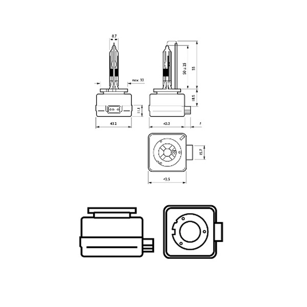 Philips Gasurladdningslampa D1R 35W Xenon