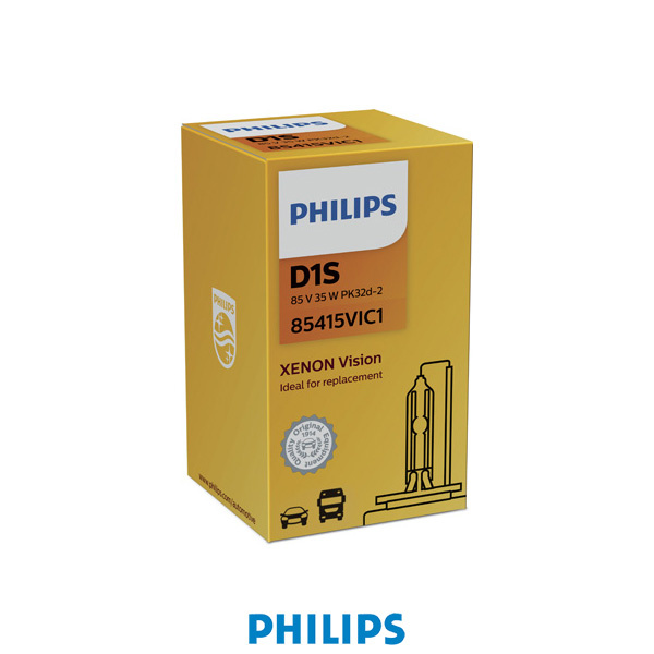Philips Gasurladdningslampa D1S Vision 35W 4600K Xenon PK32d-2