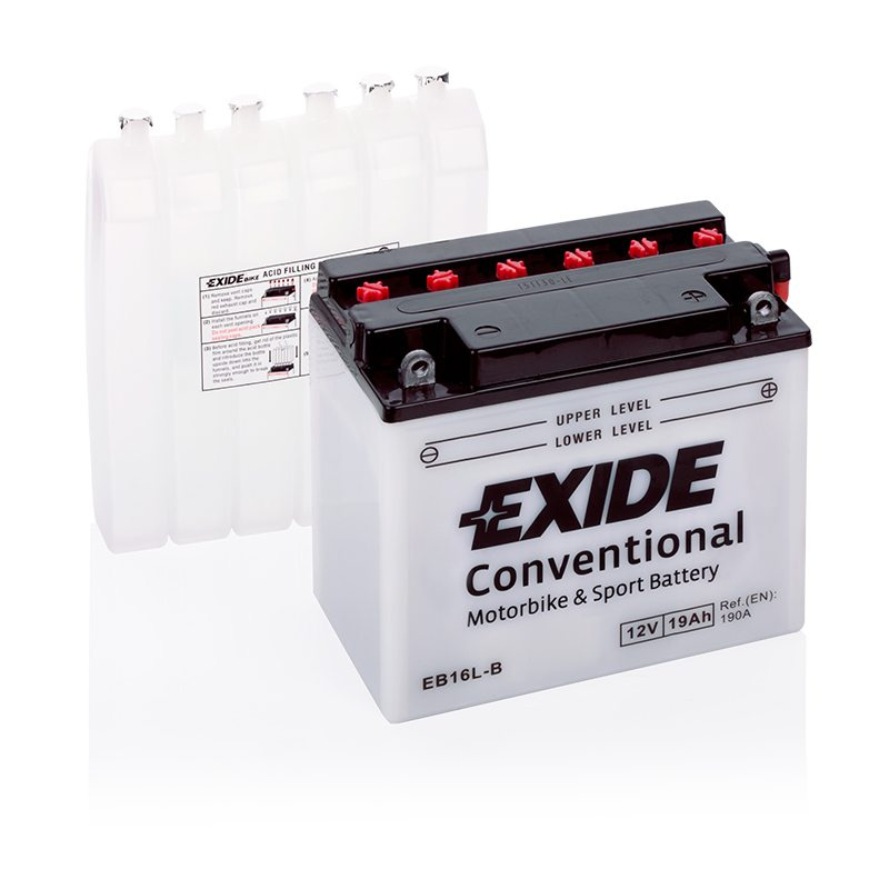 MC-batteri 4534 EXIDE MC EB16L-B 19Ah 190A(EN)