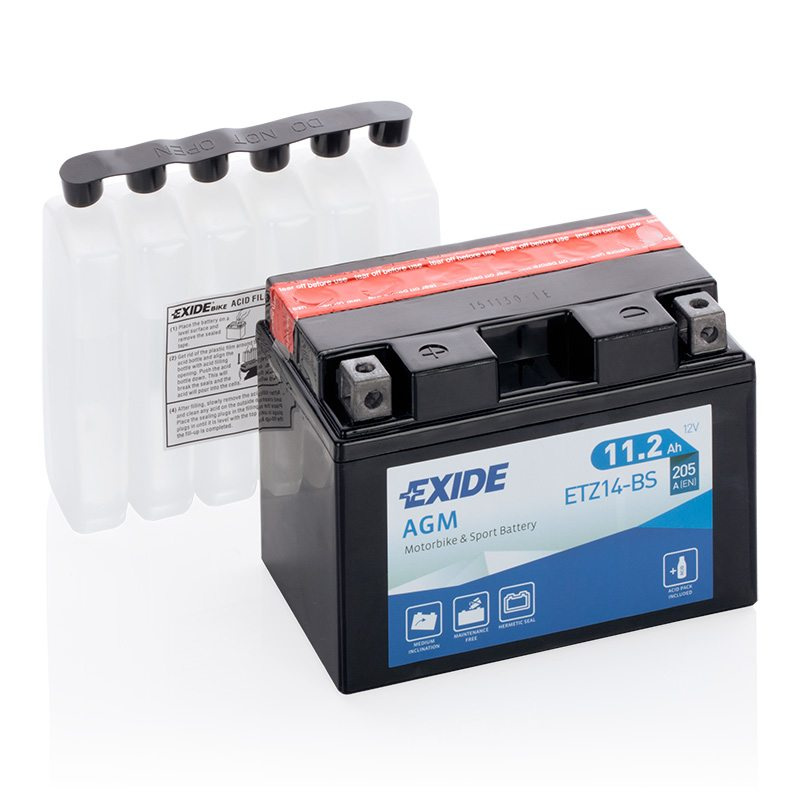 MC-batteri 4977 EXIDE MC ETZ14-BS 11Ah 205A(EN)