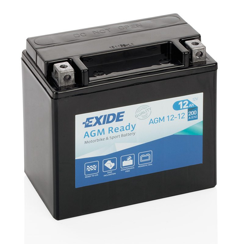 MC-batteri EXIDE MC AGM12-12 12Ah 200A(EN)