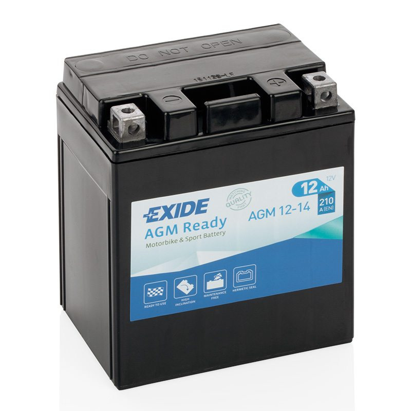 MC-batteri EXIDE MC AGM12-14 12Ah 210A(EN)