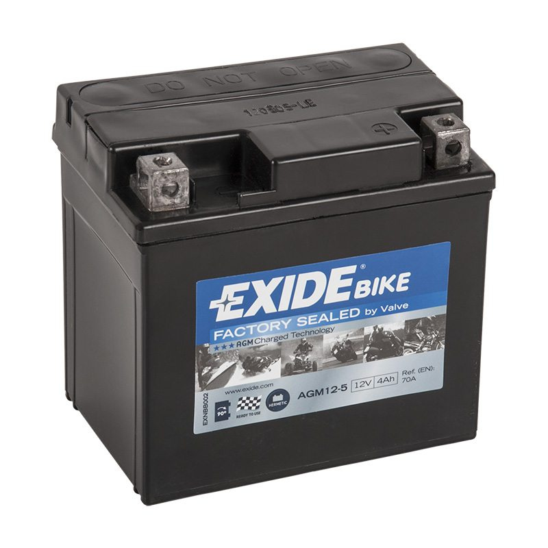 MC-batteri EXIDE MC AGM12-5 4Ah 70A(EN)