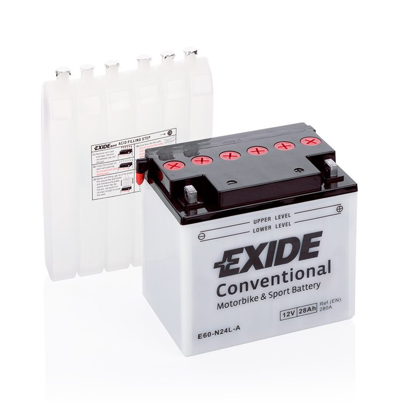 MC-batteri EXIDE MC E60-N24L-A 28Ah 280A(EN)