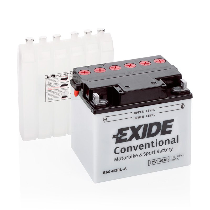 MC-batteri EXIDE MC E60-N30L-A 30Ah 300A(EN)