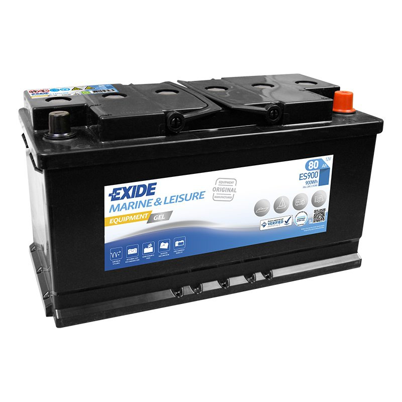 Fritidsbatteri ES900 EXIDE EQUIPMENT GEL 80Ah 900Wh 540A(EN)