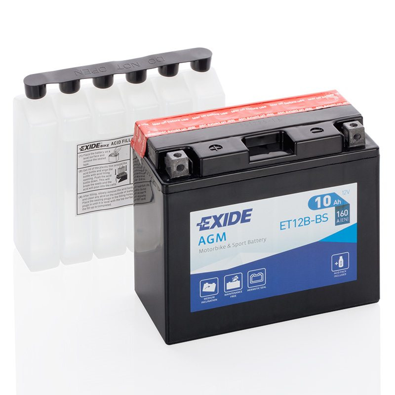 MC-batteri EXIDE MC ET12B-BS 10Ah 160A(EN)