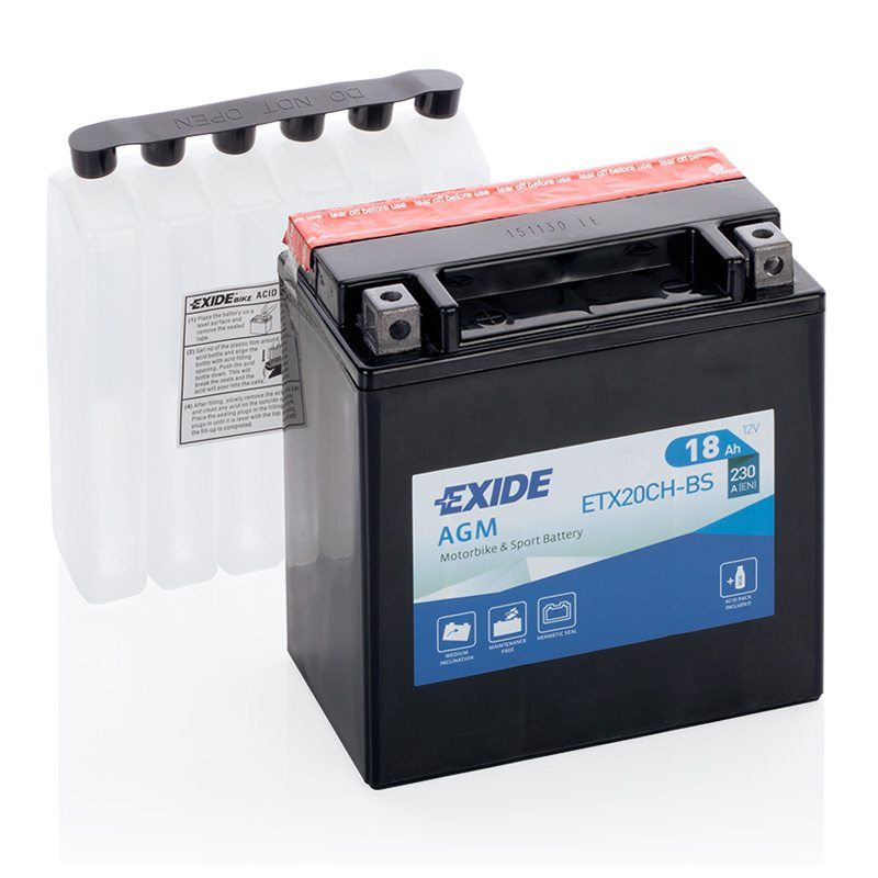 MC-batteri EXIDE MC ETX20CH-BS 18Ah 230A(EN)