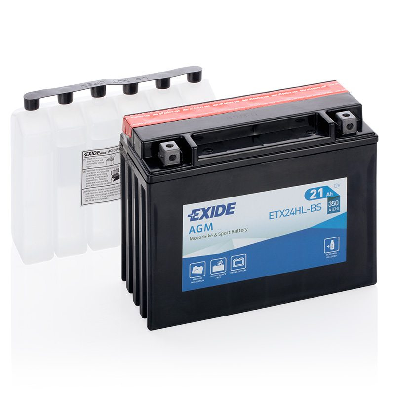 MC-batteri EXIDE MC ETX24HL-BS 21Ah 350A(EN)