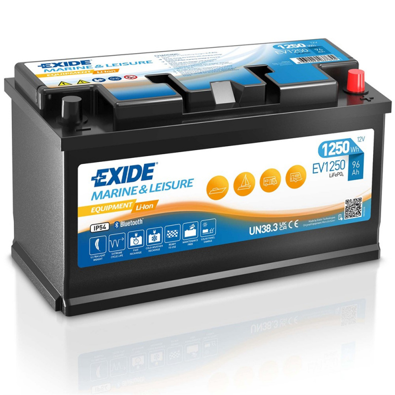 EXIDE EV1250S LITIUM 96Ah 1250 Wh