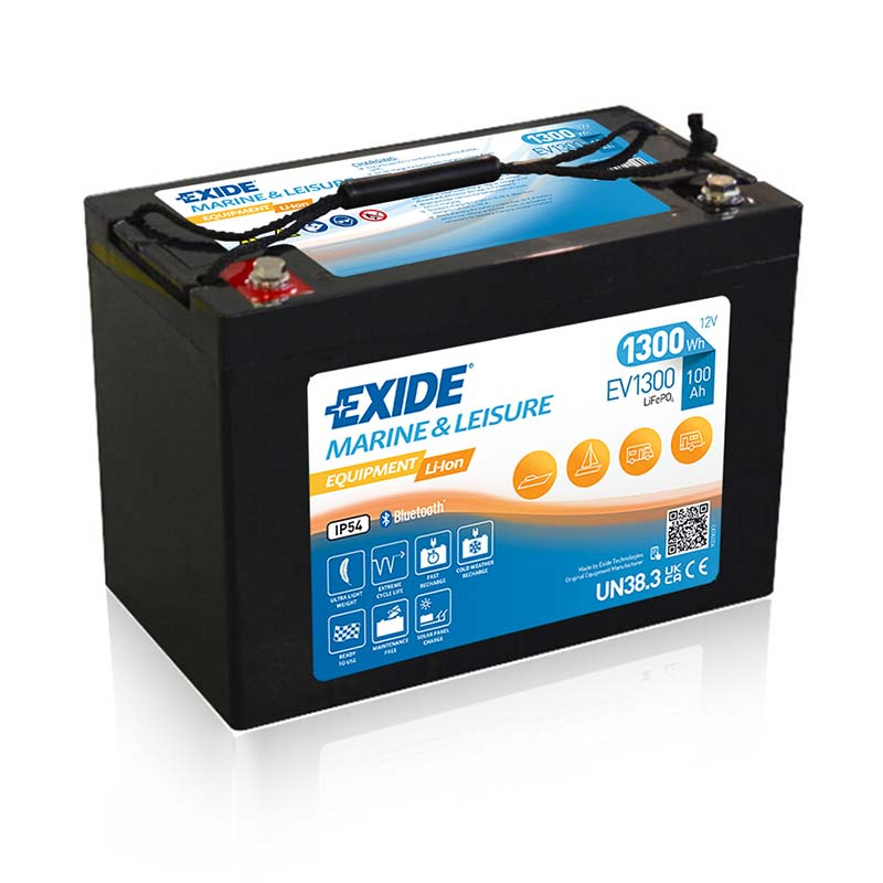 EXIDE EV1300S LITIUM 100Ah 1300 Wh