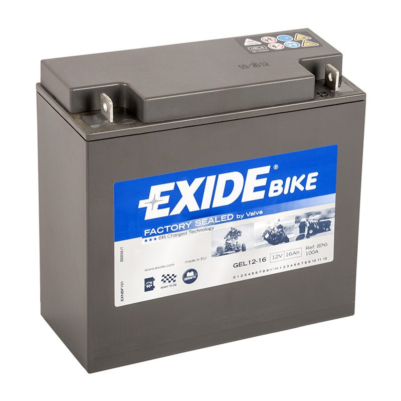 MC-batteri EXIDE MC GEL12-16 16Ah 100A(EN)