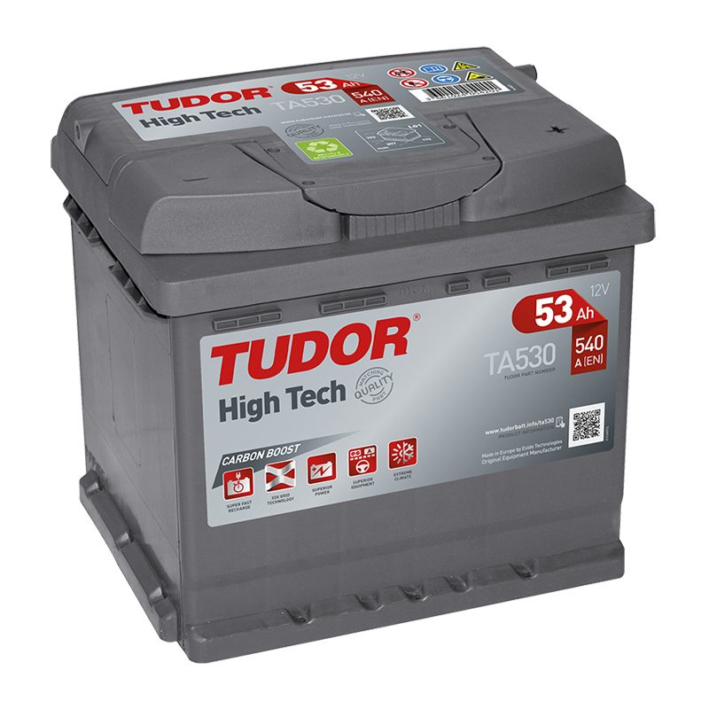 Startbatteri TA530 TUDOR EXIDE HIGH-TECH 53Ah 540A(EN)