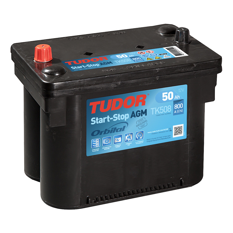 Startbatteri TK508 TUDOR EXIDE START-STOP AGM 50Ah 800A(EN)