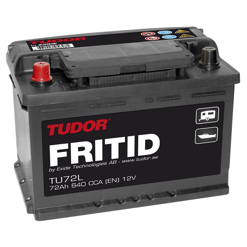 Batteri TU72L TUDOR EXIDE FRITID 72Ah 640A(EN)
