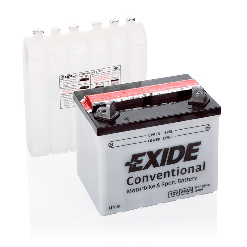 MC-batteri EXIDE MC U1-9 24Ah 240A(EN)