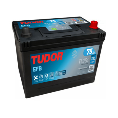 Startbatteri TL754 TUDOR EXIDE START-STOP EFB 75Ah 750A(EN)