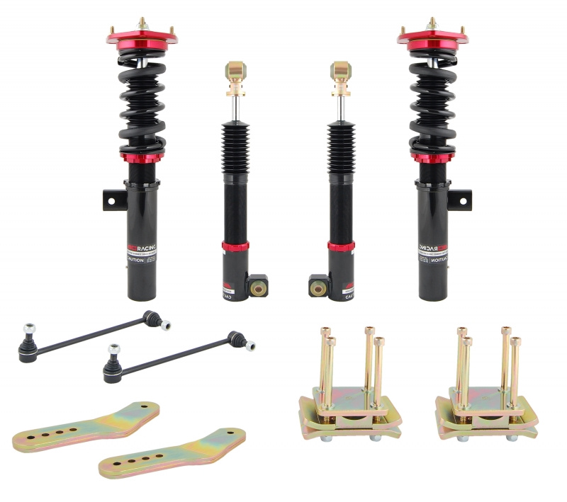 BC Racing V1 Coilovers - VW CADDY 3 (04-) : VA (Topplagring Fram/Bak: Pillowball/Gummi)