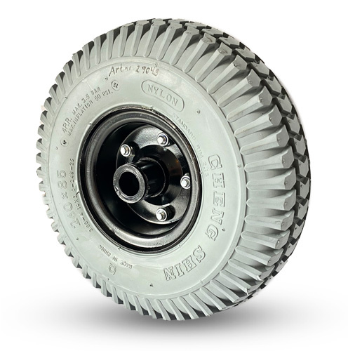 Massivt Hjul 3.00-4 / 260x85mm Axelh�l / Navl�ngd 20x75mm, Glidlager.