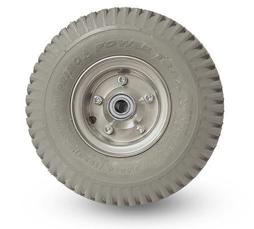 Massivt Hjul 3.00-4 4PR Axelh�l 20mm, Kullager. Hjul 260x85mm