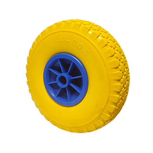 Massivt Hjul 3.00-4 / 260/85mm Polyuretanbana Axelh�l / Navl�ngd 20x75mm, Glidlager.