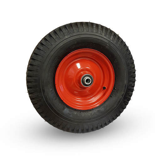 Massivt Hjul 4.00-8 6PR PU-Fyllt, Kullager 320kg. Hjul 400x110mm.