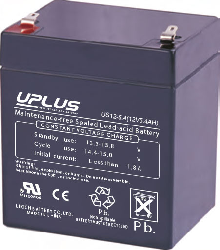 Batteri UPLUS USL12-5,4 AGM 12V 5,4Ah