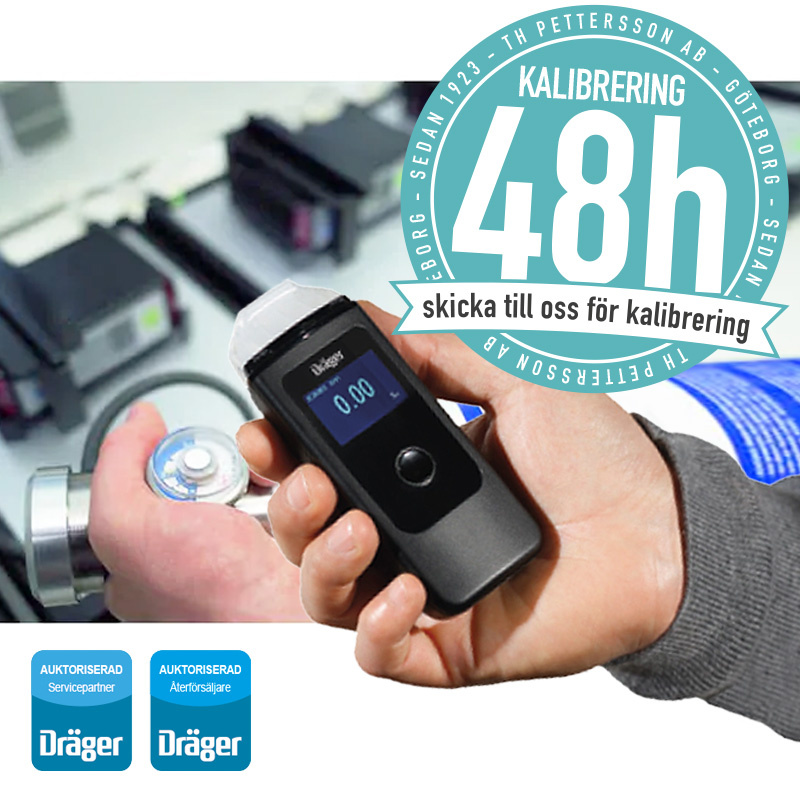 Kalibrering DISTANS Dr�ger alkotest, Skicka till oss f�r kalibrering